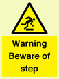 WV5367: Warning Beware of step