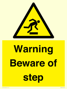 WV5367: Warning Beware of step