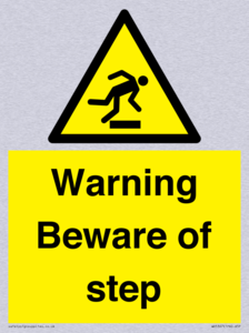 WV5367: Warning Beware of step