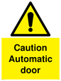 WV5405: Caution Automatic door
