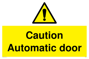 WV5405: Caution Automatic door