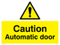 WV5405: Caution Automatic door