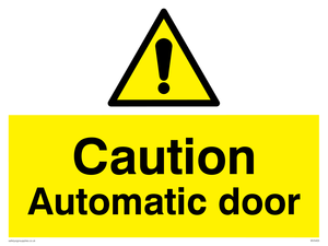 WV5405: Caution Automatic door
