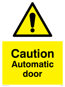 WV5405: Caution Automatic door