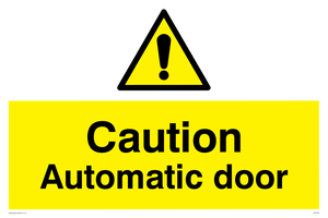 WV5405: Caution Automatic door