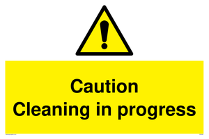 WV5406: Caution Cleaning in progress