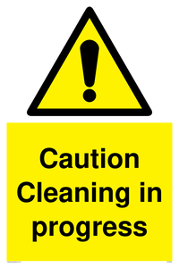 WV5406: Caution Cleaning in progress