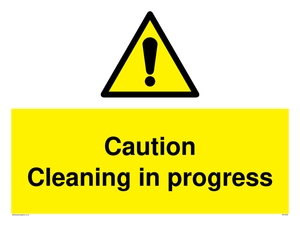 WV5406: Caution Cleaning in progress