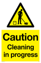 WV5406: Caution Cleaning in progress