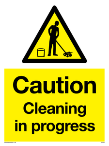 WV5406: Caution Cleaning in progress