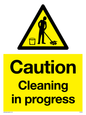 WV5406: Caution Cleaning in progress