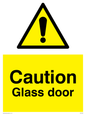 WV5409: Caution Glass door