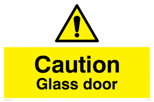 WV5409: Caution Glass door