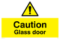 WV5409: Caution Glass door