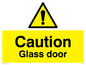 WV5409: Caution Glass door