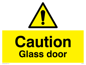 WV5409: Caution Glass door