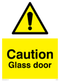 WV5409: Caution Glass door