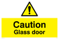 WV5409: Caution Glass door