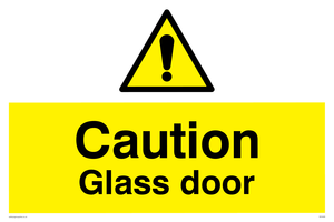 WV5409: Caution Glass door