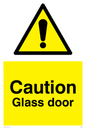 WV5409: Caution Glass door