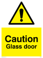 WV5409: Caution Glass door