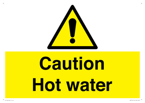 WV5412: Caution Hot water