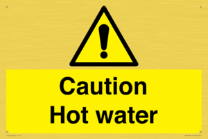 WV5412: Caution Hot water