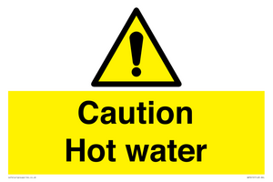 WV5412: Caution Hot water