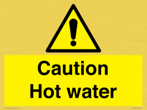 WV5412: Caution Hot water