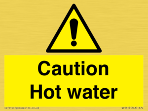 WV5412: Caution Hot water