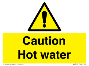 WV5412: Caution Hot water