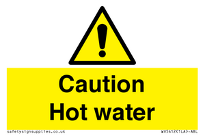 WV5412: Caution Hot water