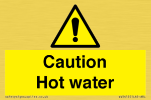 WV5412: Caution Hot water