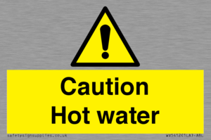 WV5412: Caution Hot water