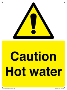 WV5412: Caution Hot water
