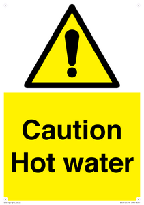 WV5412: Caution Hot water
