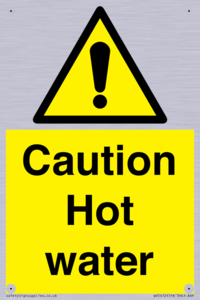 WV5412: Caution Hot water