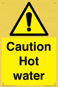 WV5412: Caution Hot water