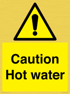 WV5412: Caution Hot water