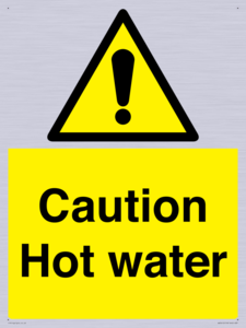 WV5412: Caution Hot water
