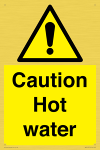 WV5412: Caution Hot water