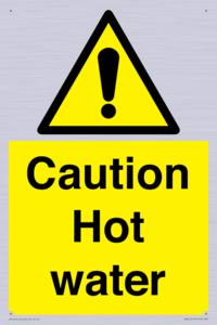 WV5412: Caution Hot water