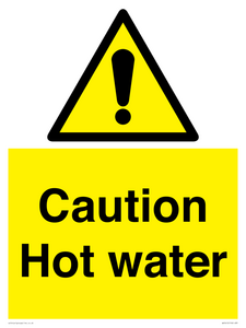 WV5412: Caution Hot water