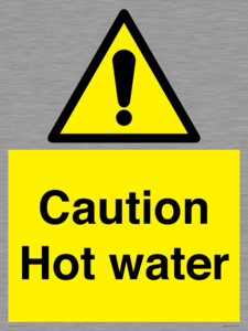 WV5412: Caution Hot water