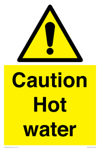 WV5412: Caution Hot water