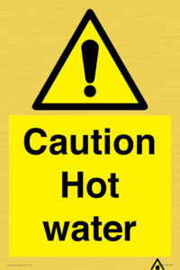 WV5412: Caution Hot water
