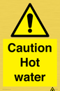 WV5412: Caution Hot water
