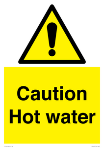 WV5412: Caution Hot water