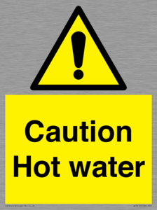 WV5412: Caution Hot water