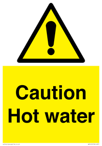 WV5412: Caution Hot water